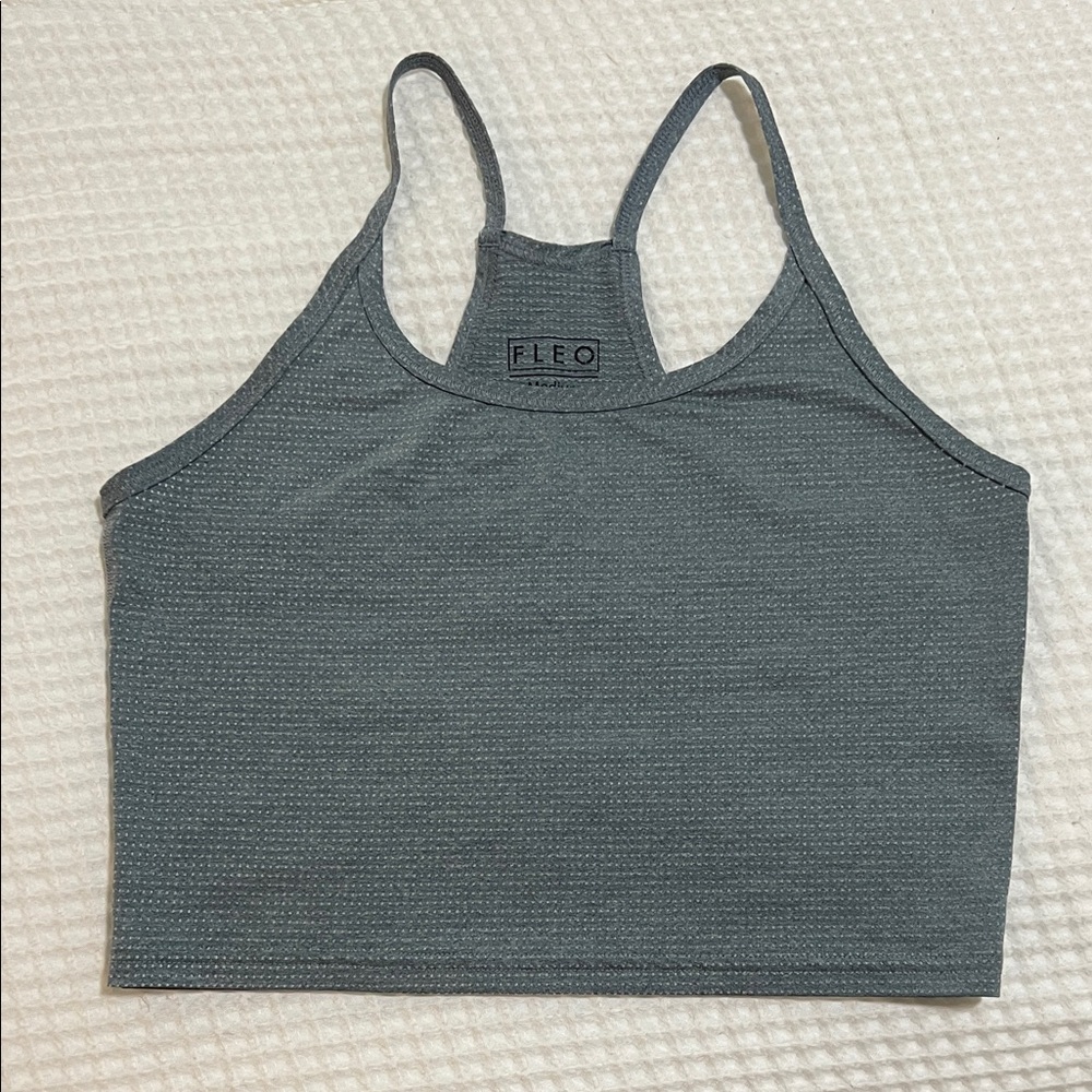 Fleo Charcoal Racerback Tank